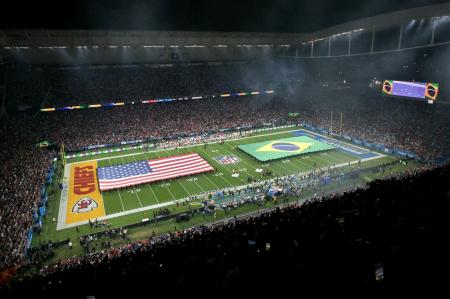 Neo Química Arena recebeu mais de 47 mil pessoas para a partida da NFL