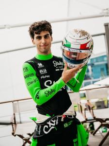 Gabriel Bortoleto, piloto brasileiro da Sauber, em corrida na Fórmula 1