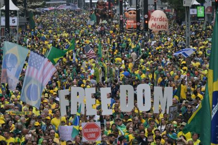 Avenida Paulista, em São Paulo, reuniu grande público e lideranças da direita brasileira