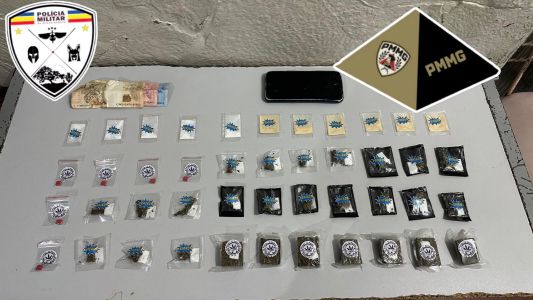 Drogas empacotadas de forma padronizada apreendida em Montes Claros