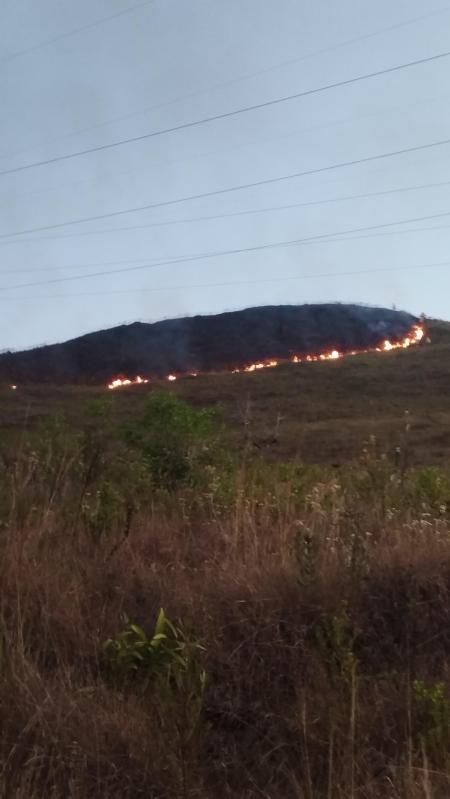 Incêndio em ação