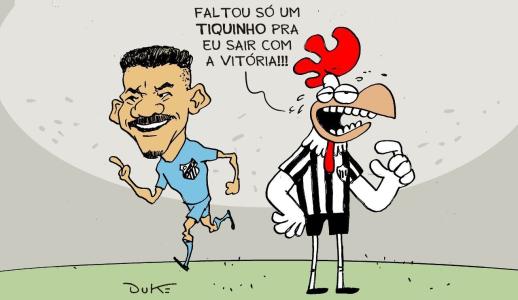 Charge do Duke sobre o empate entre Atlético e Santos