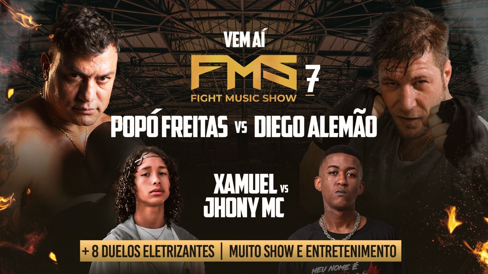 Popó x Diego Alemão: data, horário e onde assistir ao Fight Music Show 7