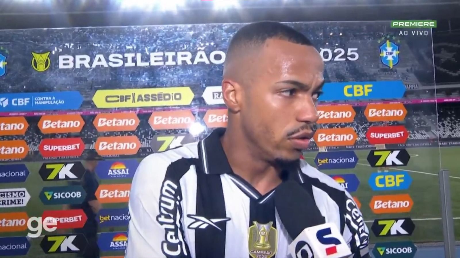 Capitão do Botafogo avalia erros em empate com o Mirassol e desabafa: 'Inadmissível'