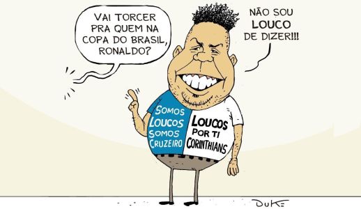 Ronaldo não escolherá entre Cruzeiro e Corinthians para torcer nas semifinais da Copa do Brasil