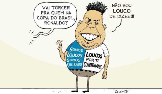 Ronaldo não escolherá entre Cruzeiro e Corinthians para torcer nas semifinais da Copa do Brasil