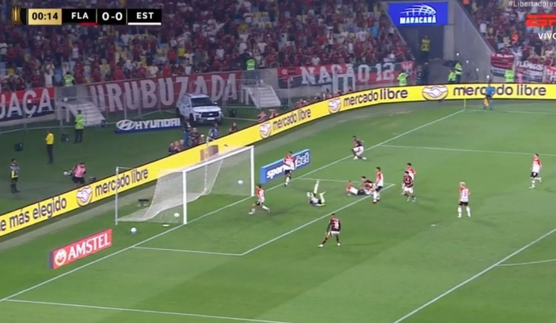 Flamengo x Estudiantes: Pedro abre o placar aos 14 segundos no Maracanã; veja recorde