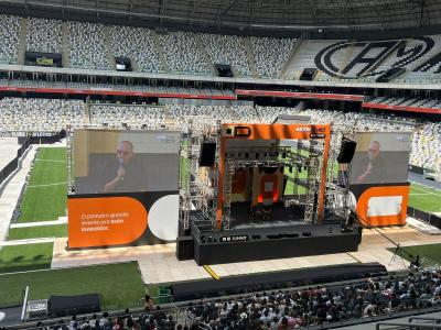 Galvão foi um dos palestrantes do Inter Invest Summit 2025, na Arena MRV, em BH, neste sábado (20)