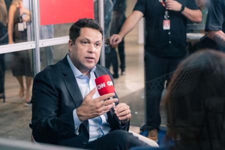João Vitor Xavier, vice-presidente da holding Itasat, durante etapa Mineração do Projeto Eloos, em Nova Lima