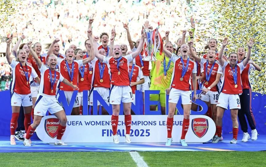 Bola de Ouro 2025: Arsenal é eleito melhor clube feminino do mundo