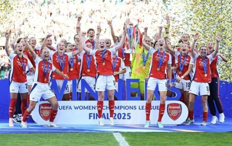 Arsenal foi campeão da Champions League Feminina