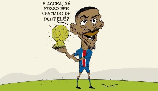 Ousmane Dembélé, do PSG, é eleito melhor do mundo e recebe Bola de Ouro