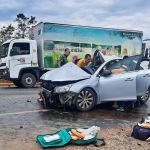 Motorista fica gravemente ferido em colisão entre carro e carreta na BR-251 em Francisco Sá