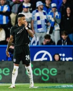 "Cria" do Atlético, Savinho comemora gol pelo Manchester City