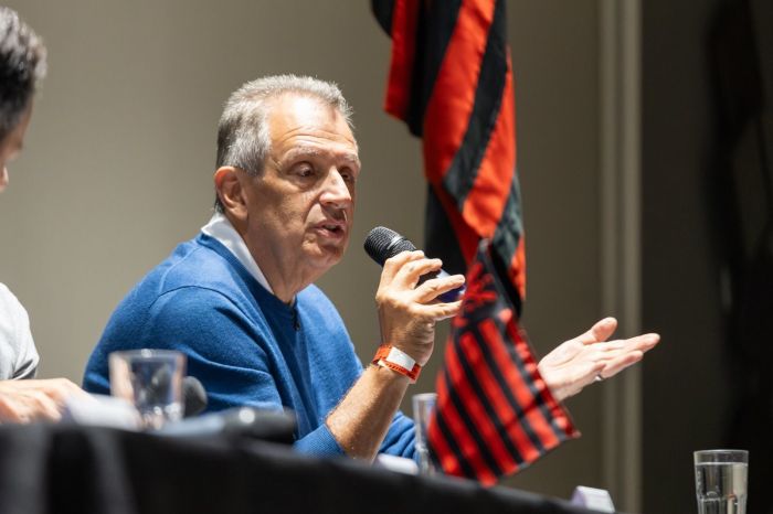 Luiz Eduardo Baptista, o Bap, presidente do Flamengo em reunião do Conselho Deliberativo do clube Luiz Eduardo Baptista, o Bap, presidente do Flamengo