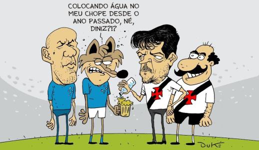 Charge do Duke abordou a derrota do Cruzeiro para o Vasco neste sábado (27)