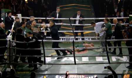 Briga generalizada entre membros das equipes de Popó e Wanderley Silva no Spaten Fight Night