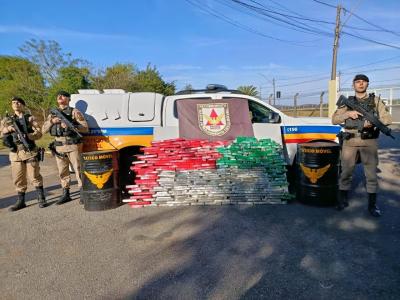 Polícia Militar apreende cerca de 144 kg de drogas em poços de caldas