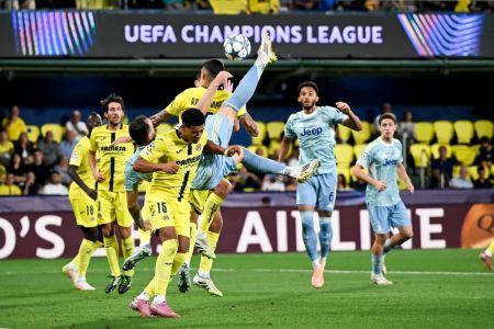 Gol de Federico Gatti para a Juventus sobre o Villarreal na Champions League