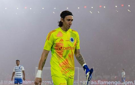 Cássio, goleiro do Cruzeiro, no Maracanã para jogo contra o Flamengo