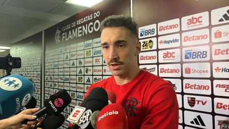 Léo Ortiz, zagueiro do Flamengo, em entrevista após jogo com o Cruzeiro