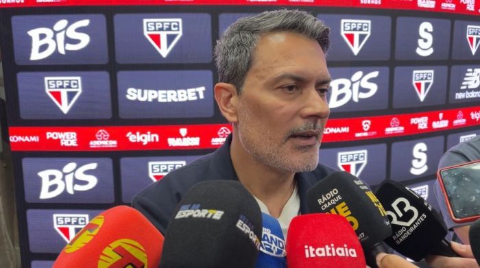 Rui Costa, executivo de futebol do São Paulo, se posicionou Rui Costa, executivo de futebol do São Paulo, se posicionou