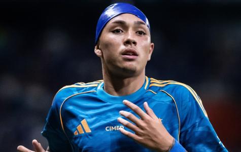 Kauã Moraes em ação pelo Cruzeiro contra o Sport