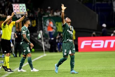 Endrick em sua estreia pelo Palmeiras, em 2022