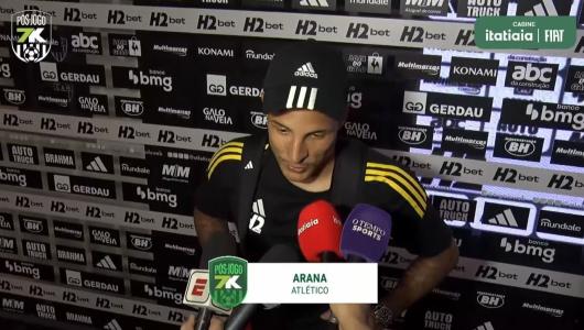 Guilherme Arana, do Atlético, rebateu críticas feitas a ele
