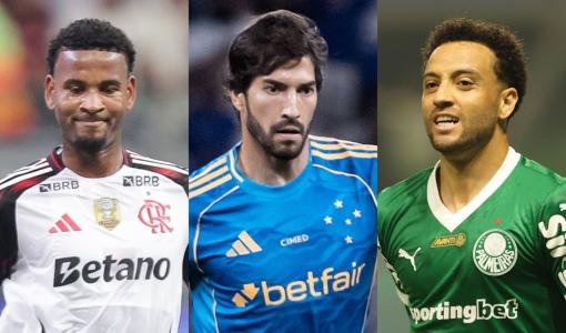 Flamengo, Cruzeiro e Palmeiras