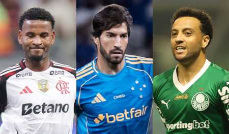 Flamengo, Cruzeiro e Palmeiras