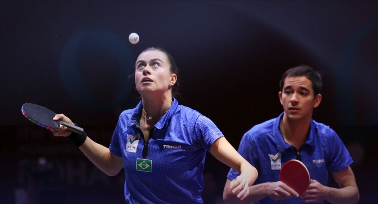 Calderano e Bruna Takahashi estreiam com vitória nas duplas mistas do Pan-Americano