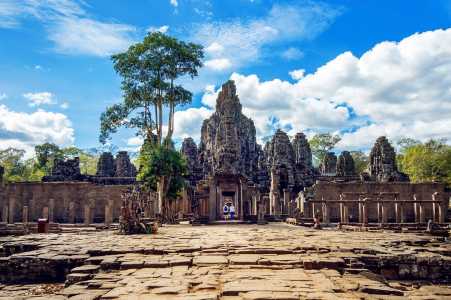 Templo de Bayon, em Siem Reap, Camboja