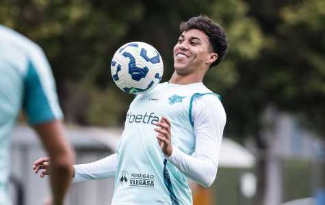Kaio Jorge durante treino do Cruzeiro