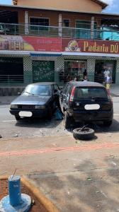 Motorista passou direto na parada obrigatória