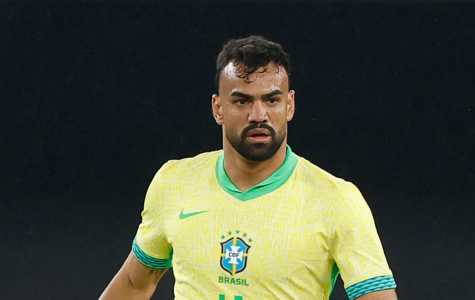 Fabrício Bruno, do Cruzeiro, em ação pela Seleção Brasileira
