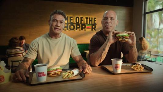Popó e Wanderlei Silva, juntos, em peça publicitária