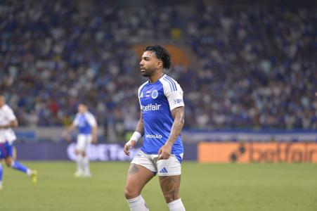 Gabigol durante Cruzeiro x Fortaleza no Mineirão