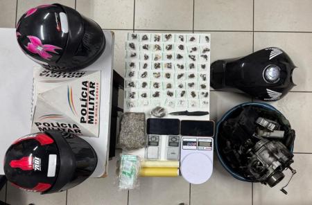 Drogas e moto apreendidas Ipatinga