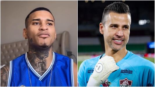 Anderson Neiff (esq) e Fábio (dir), goleiro do Fluminense