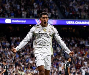 Jude Bellingham anotou o gol do Real Madrid na vitória sobre a Juventus, nesta quarta-feira (22)