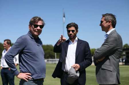Jorge Salgado, ex-presidente do Vasco, com Josh Wander, que era o dono da 777 Partners