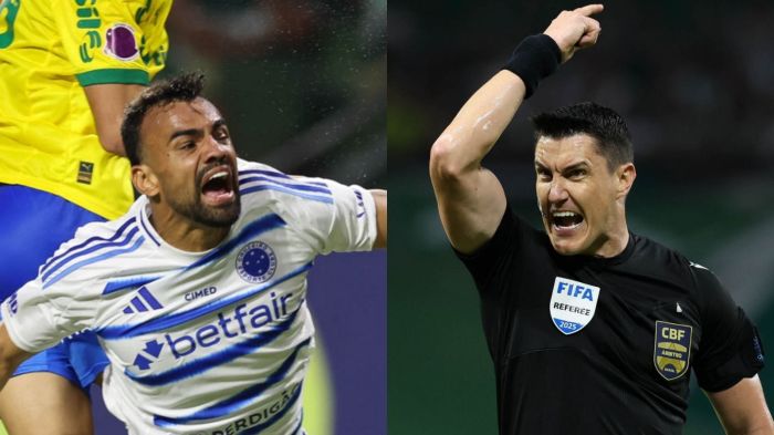 Fabrício Bruno foi expulso no segundo tempo pelo árbitro Rafael Rodrigo Klein