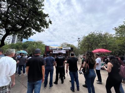Protesto do Sindpol na Assembleia Legislativa de Minas Gerais