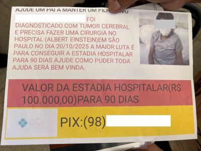 Homem confessou que “aumentava a doença” do filho para pedir dinheiro em diferentes cidades.