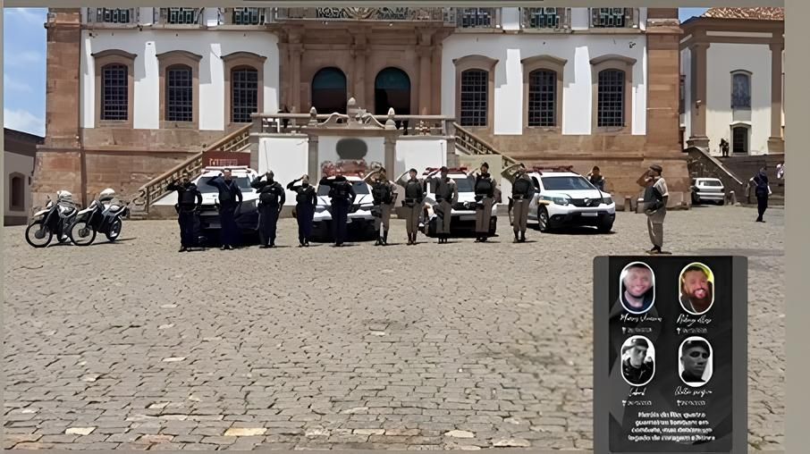 PM homenageia policiais mortos em operação no Rio em cerimônias na Região Central de Minas