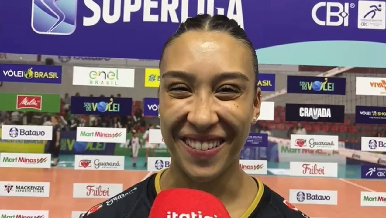 Levantadora do Mackenzie exalta 'fator casa' e faz dedicação após vitória na Superliga