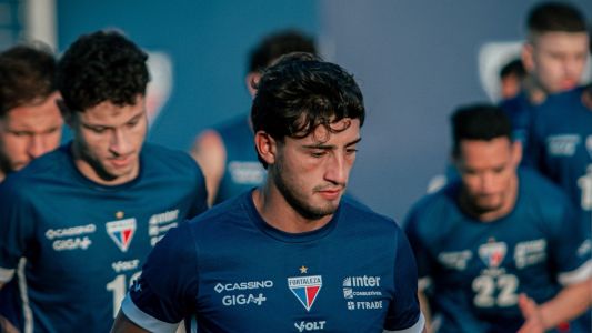 Jogadores do Fortaleza durante treino