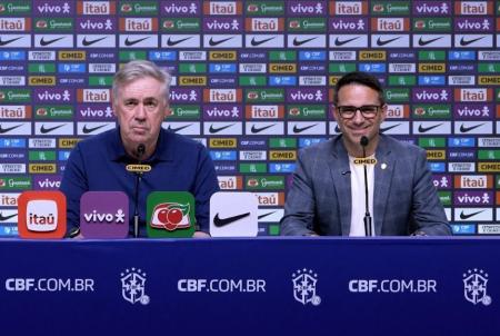 Carlo Ancelotti e Rodrigo Caetano divulgam convocação da Seleção Brasileira de eSports