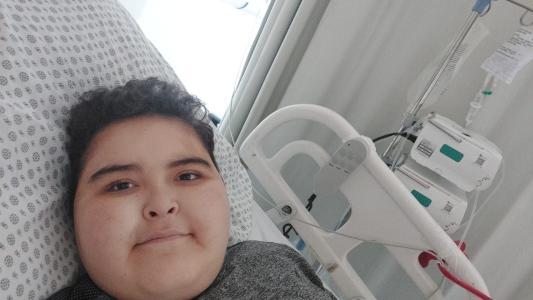 Isaque Salles, de 14 anos, está internado no hospital Villa da Serra
